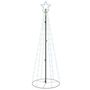 Voir la diapositive 2 : VIDAXL Arbre de Noël cone 108 LED Blanc froid 70x180 cm