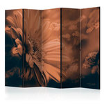 Paris Prix Paravent 5 Volets  Gerbera in Bronze  172x225cm