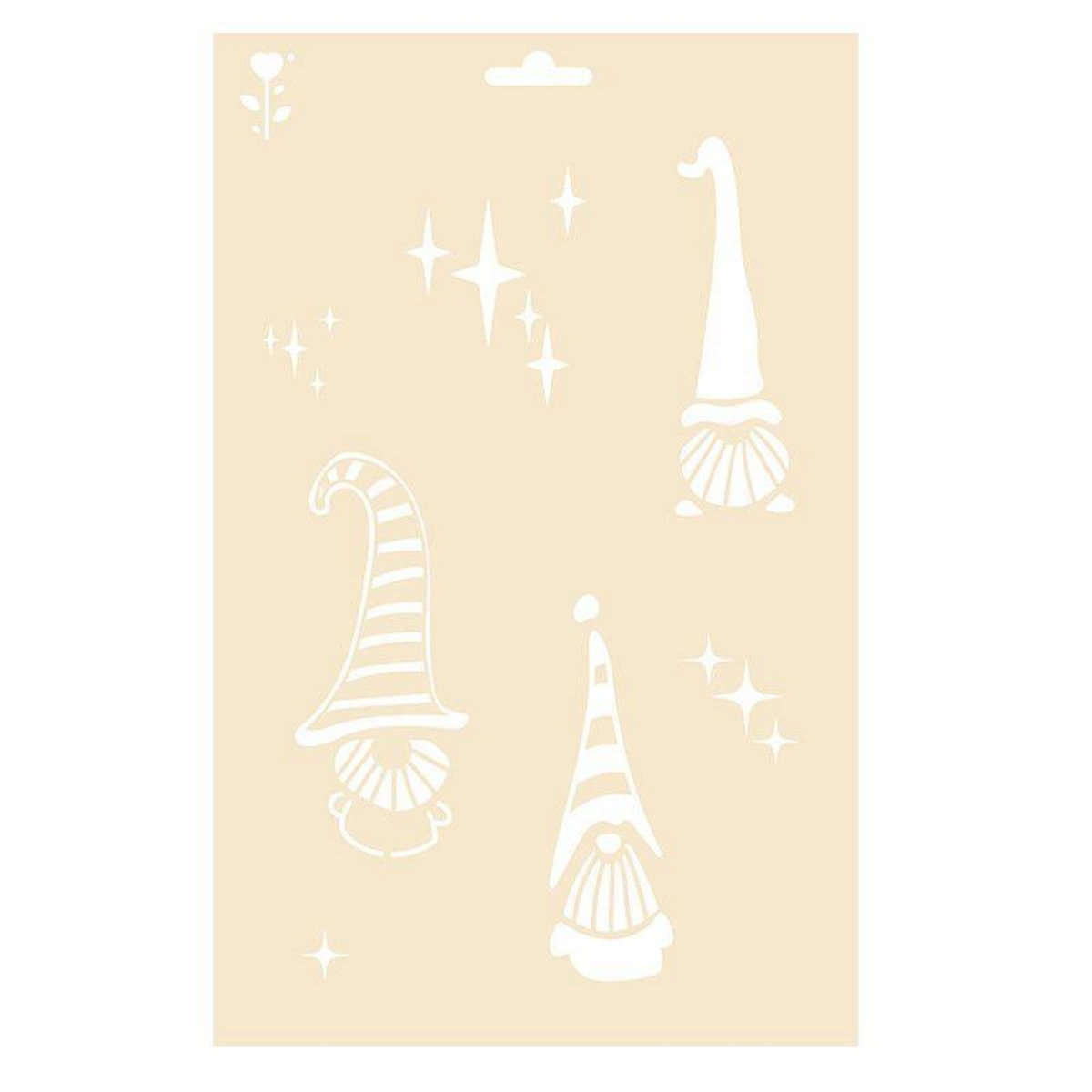 Graine créative Pochoir A4 - lutins de Noël