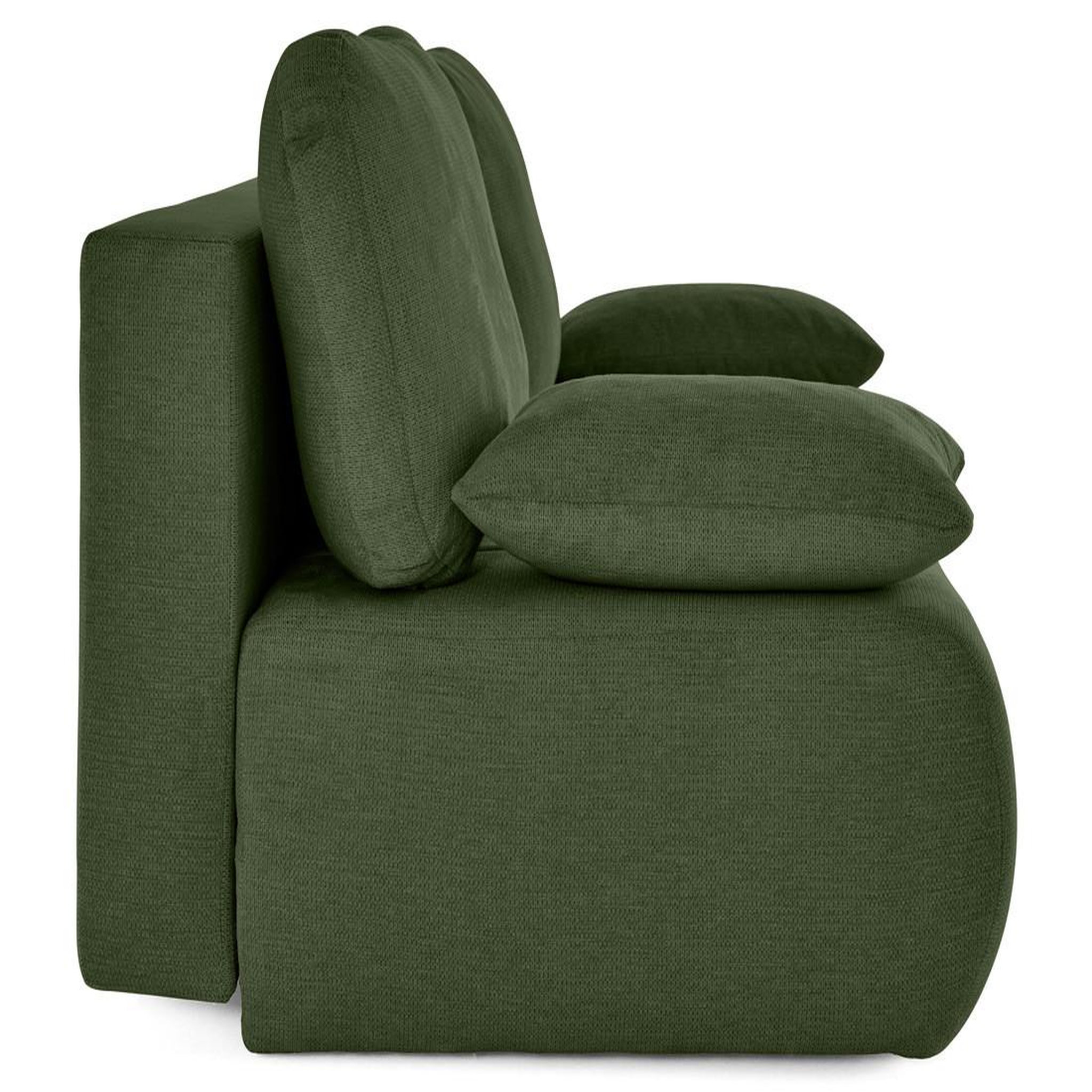Voir la diapositive 6 : BEST MOBILIER Harper - canapé 3 places convertible avec coffre en tissu texturé