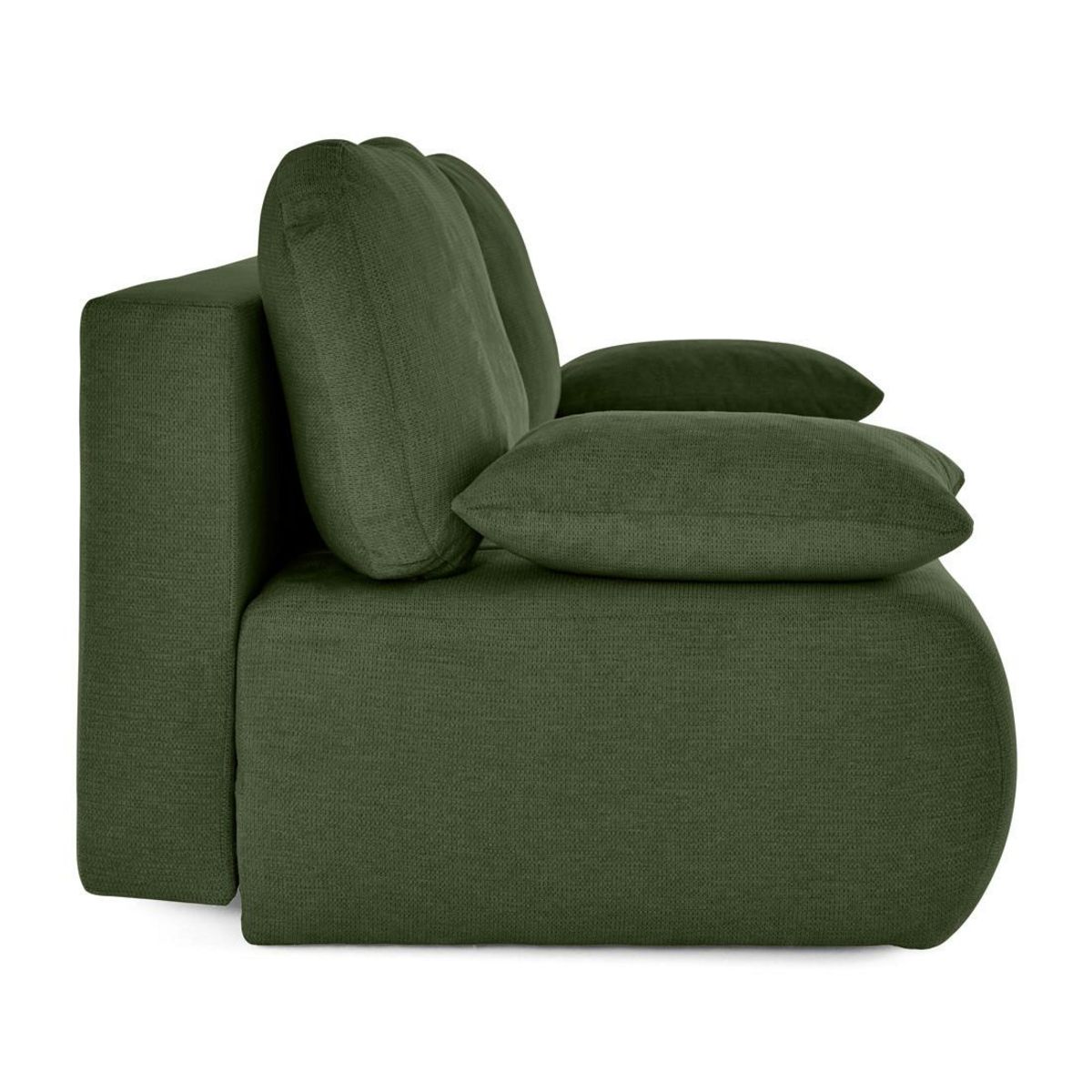 BEST MOBILIER Harper - canapé 3 places convertible avec coffre en tissu texturé