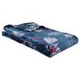Voir la diapositive 1 : ACTUEL Plaid, couvre-lit, jeté de canapé fantaisie fleurs tropicales 260 gr/m²