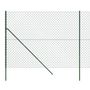 Voir la diapositive 4 : VIDAXL Cloture en mailles de chaîne vert 1,4x10 m