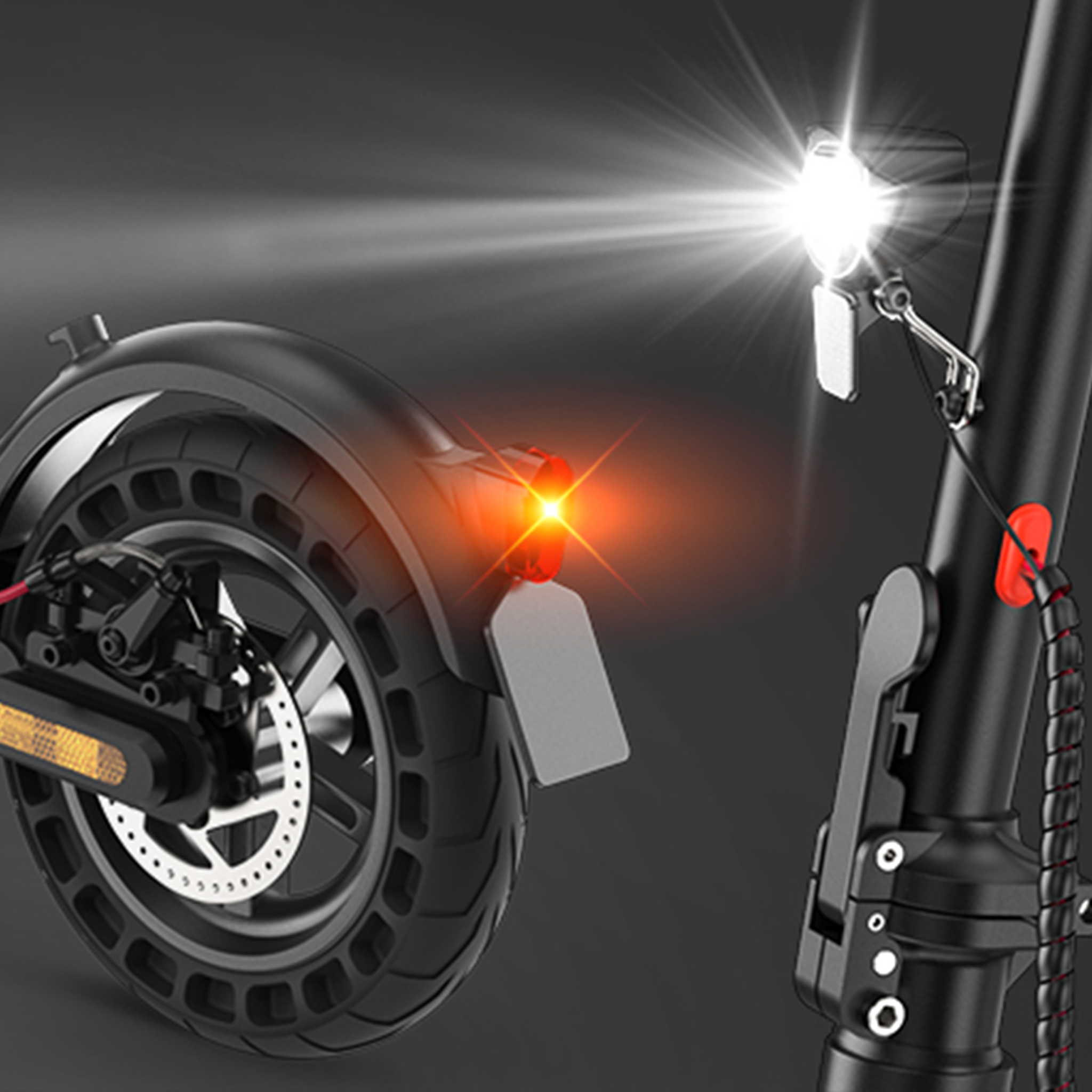 Voir la diapositive 6 : ISINWHEEL Scooter électrique isinwheel E9T Max - 10  - 500W 36V 10Ah - Contrôle APP