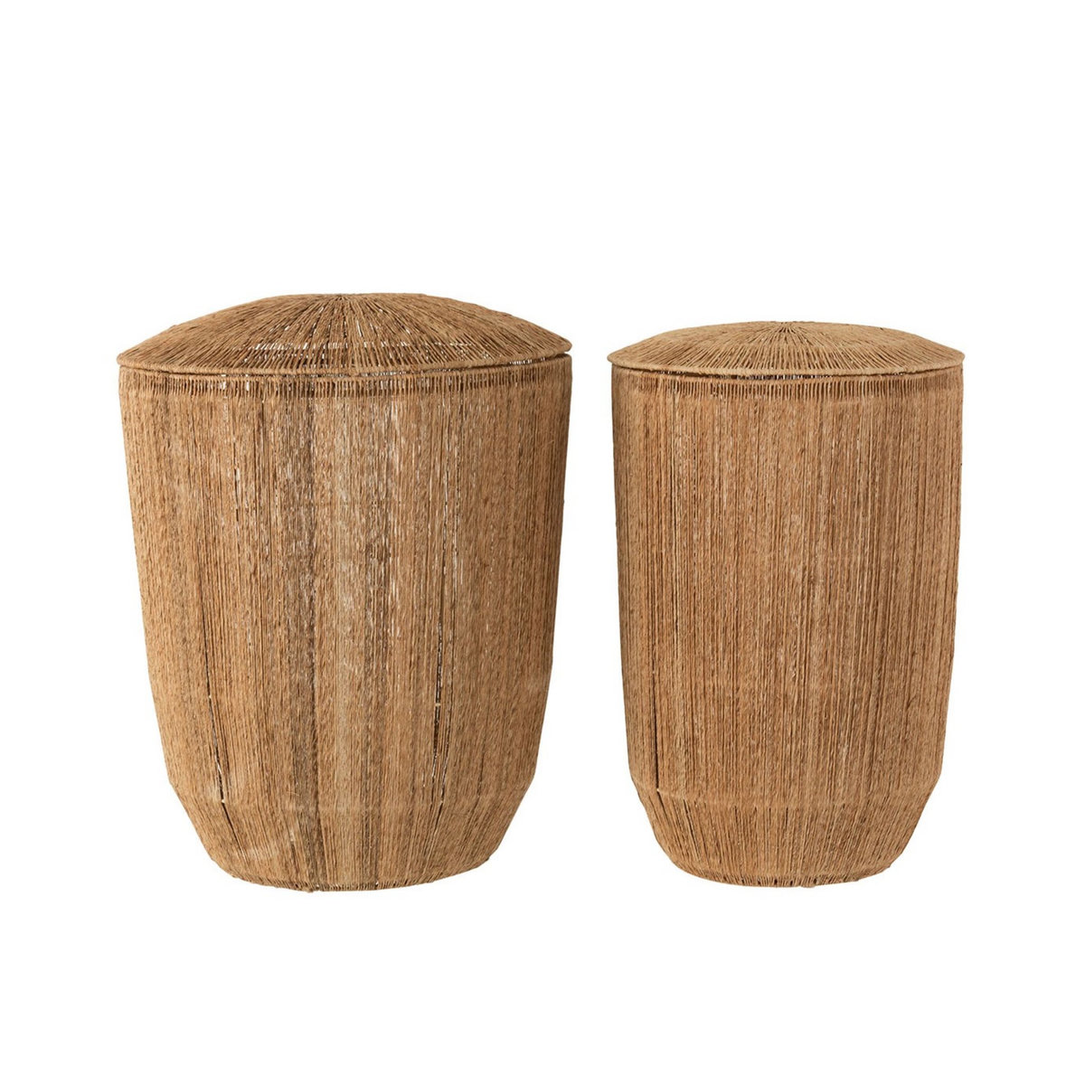 CALICOSY Set 2 Paniers Allongés en Jute Naturel - DANTYA