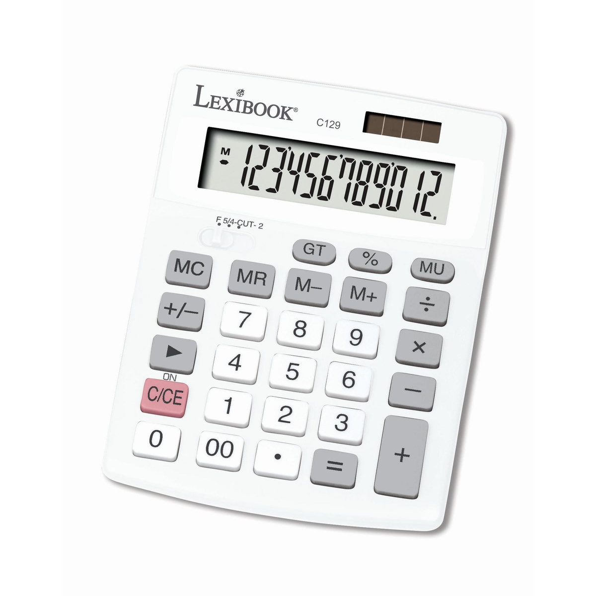 Lexibook Calculatrice de Bureau 12 Chiffres avec Double Alimentation