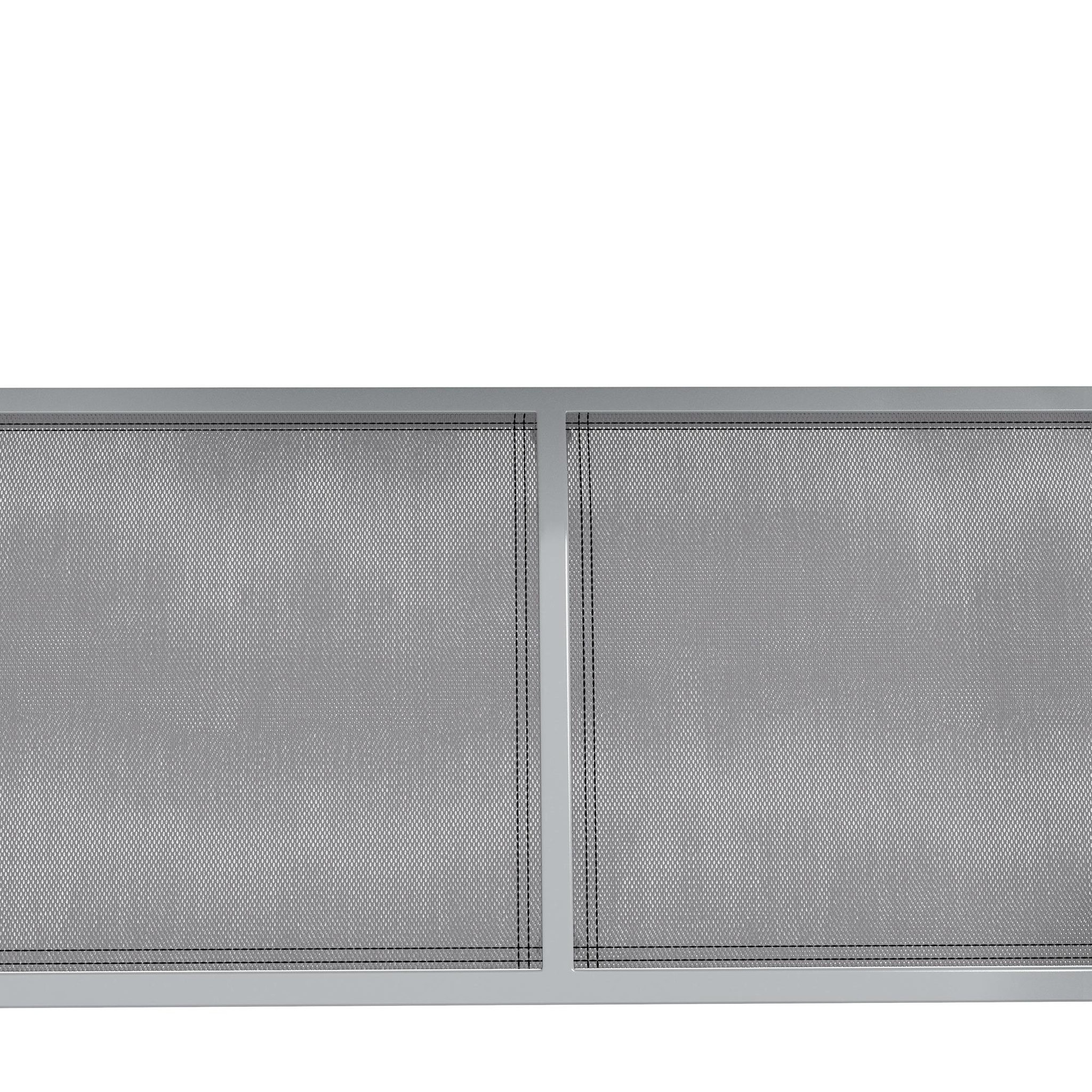 Voir la diapositive 6 : OUTSUNNY Balancelle de jardin 3 places grand confort toit imperméabilisé inclinaison réglable assise et dossier ergonomique acier textilène gris clair