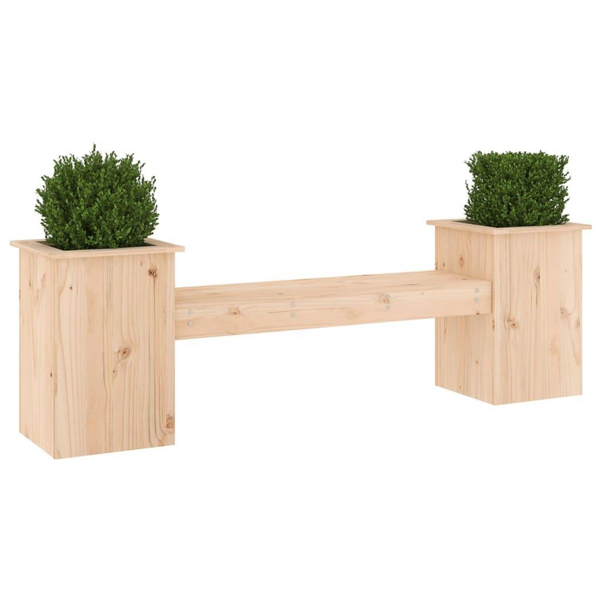 VIDAXL Banc avec jardinieres 184,5x39,5x56,5 cm bois massif de pin