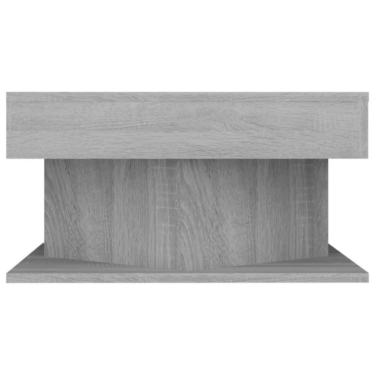 VIDAXL Table basse Sonoma gris 57x57x30 cm Bois d'ingenierie
