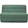 Voir la diapositive 1 : MARKET24 Banquette BZ - Tissu Vert - L143 x P97 x H89cm - Joe