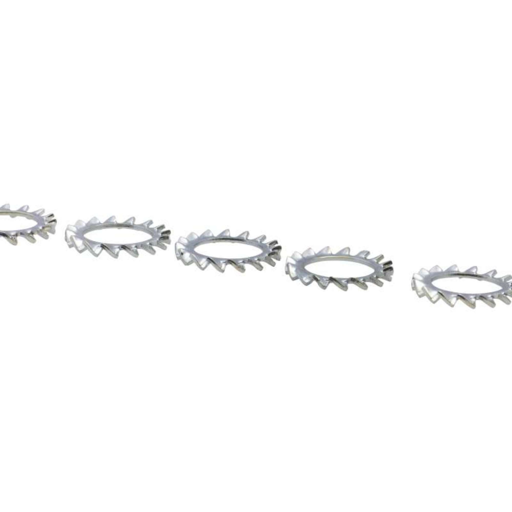 Voir la diapositive 4 :  Rondelle éventail type AZ zinguée Vissal Ø 5mm  lot de 50 rondelles