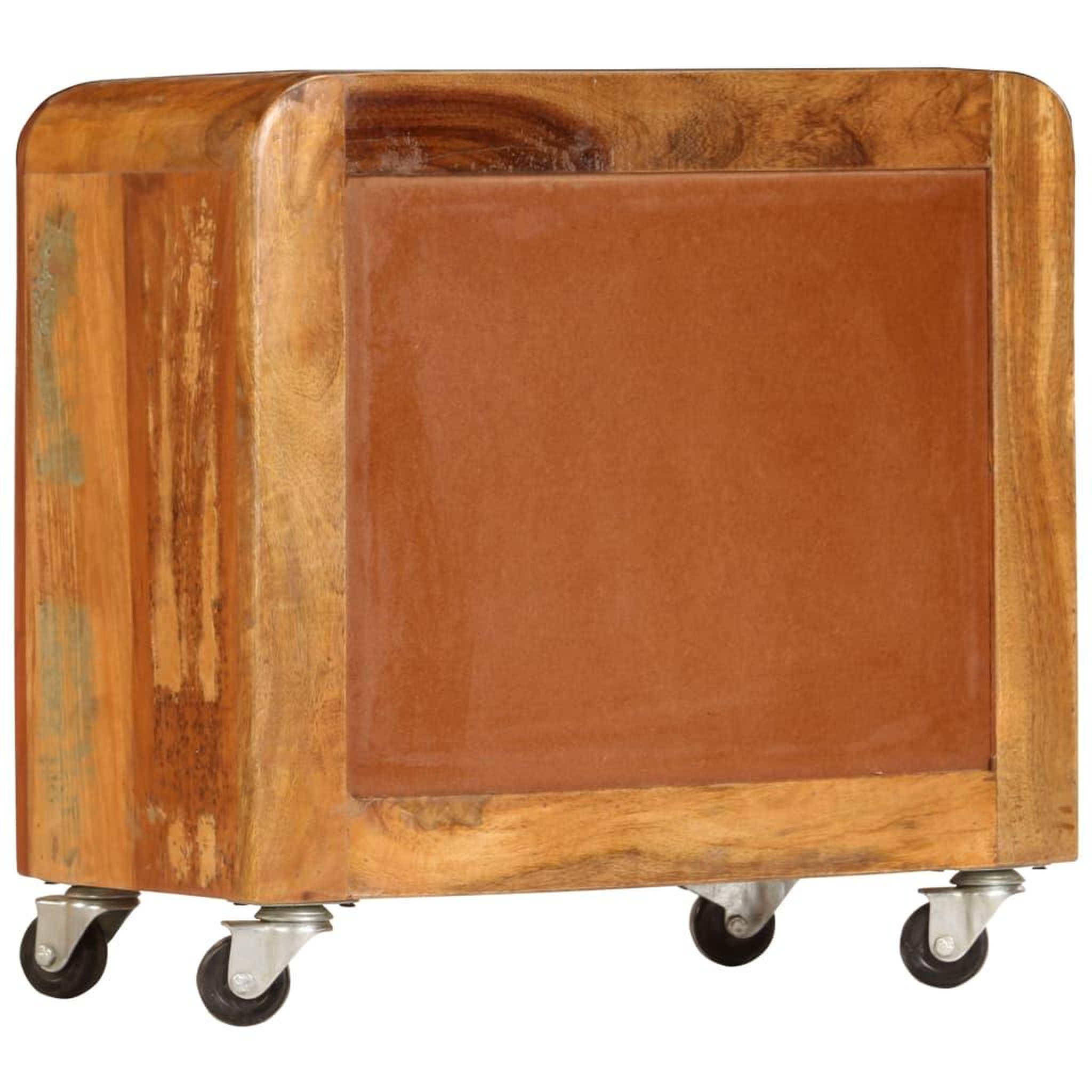 Voir la diapositive 3 : VIDAXL Table de chevet 50 x 30 x 50 cm bois de recuperation massif