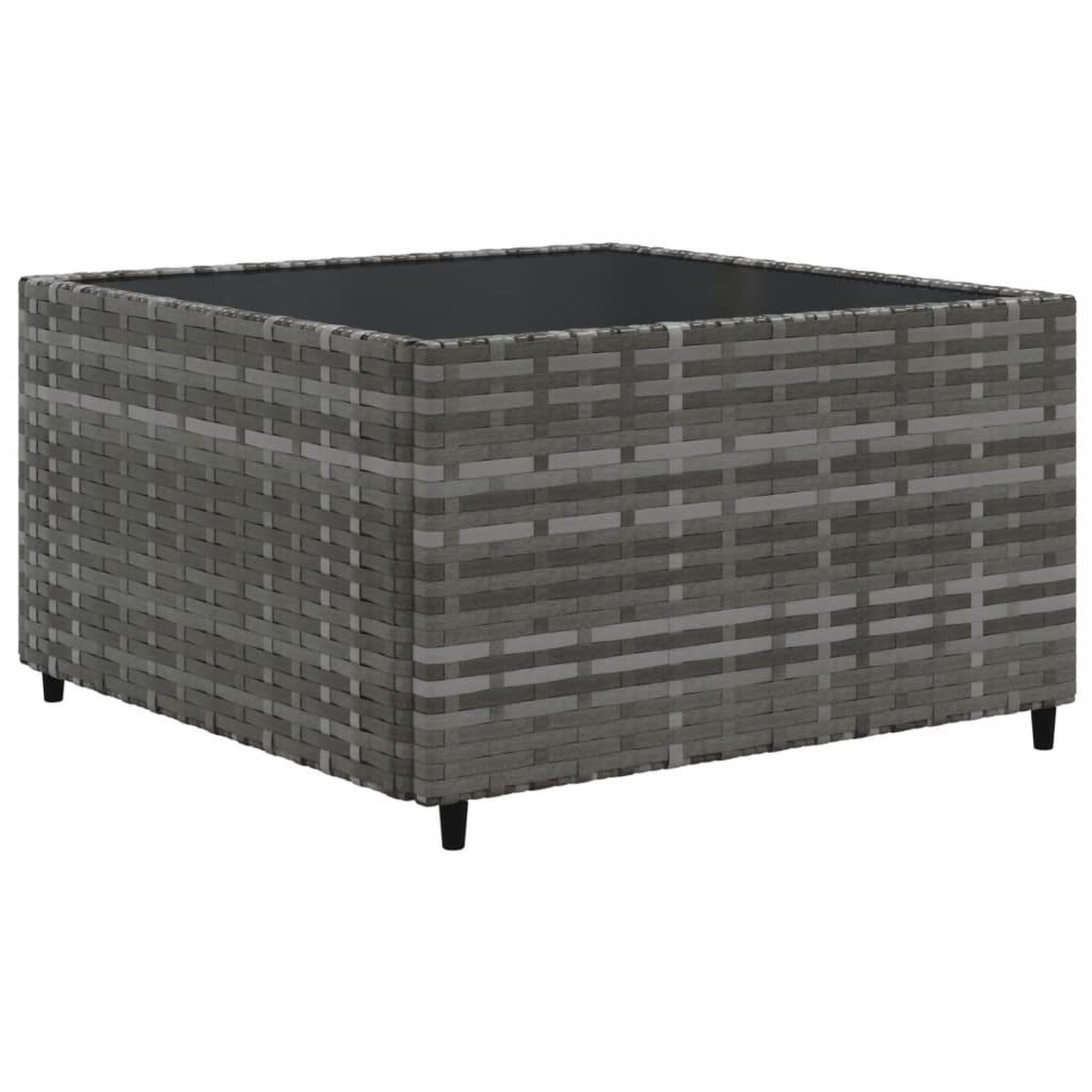 Voir la diapositive 5 : VIDAXL Salon de jardin avec coussins 10 pcs gris resine tressee