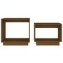 Voir la diapositive 4 : VIDAXL Tables basses gigognes 2 pcs Marron miel Bois de pin massif