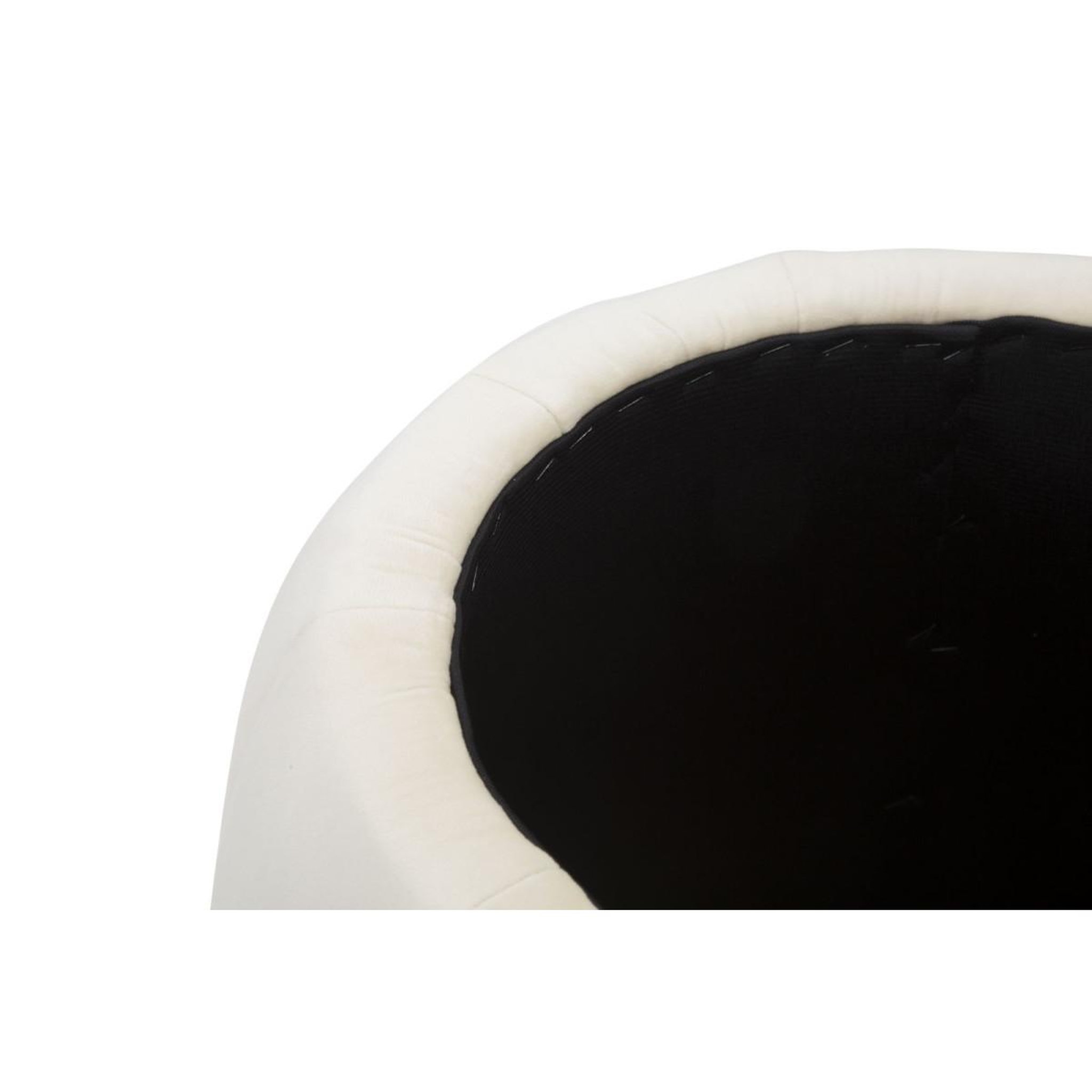 Voir la diapositive 6 : Paris Prix Pouf coffre rangement  paris  43cm crème & or