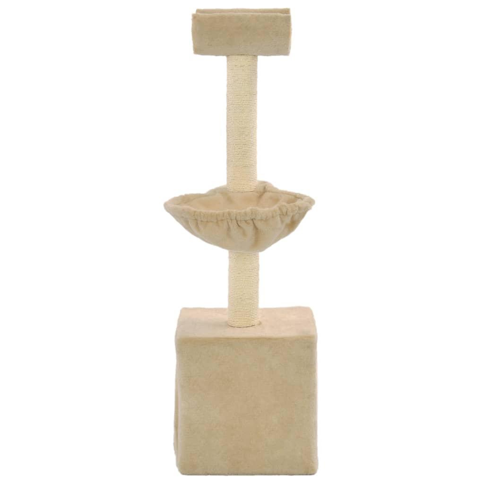 Voir la diapositive 3 : VIDAXL Arbre a chat avec griffoirs en sisal 105 cm Beige