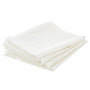 Voir la diapositive 1 : ATMOSPHERA Lot de 4 Serviettes de Table  Chambray  40x40cm Ecru