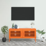 VIDAXL Meuble TV Orange 105x35x50 cm Acier