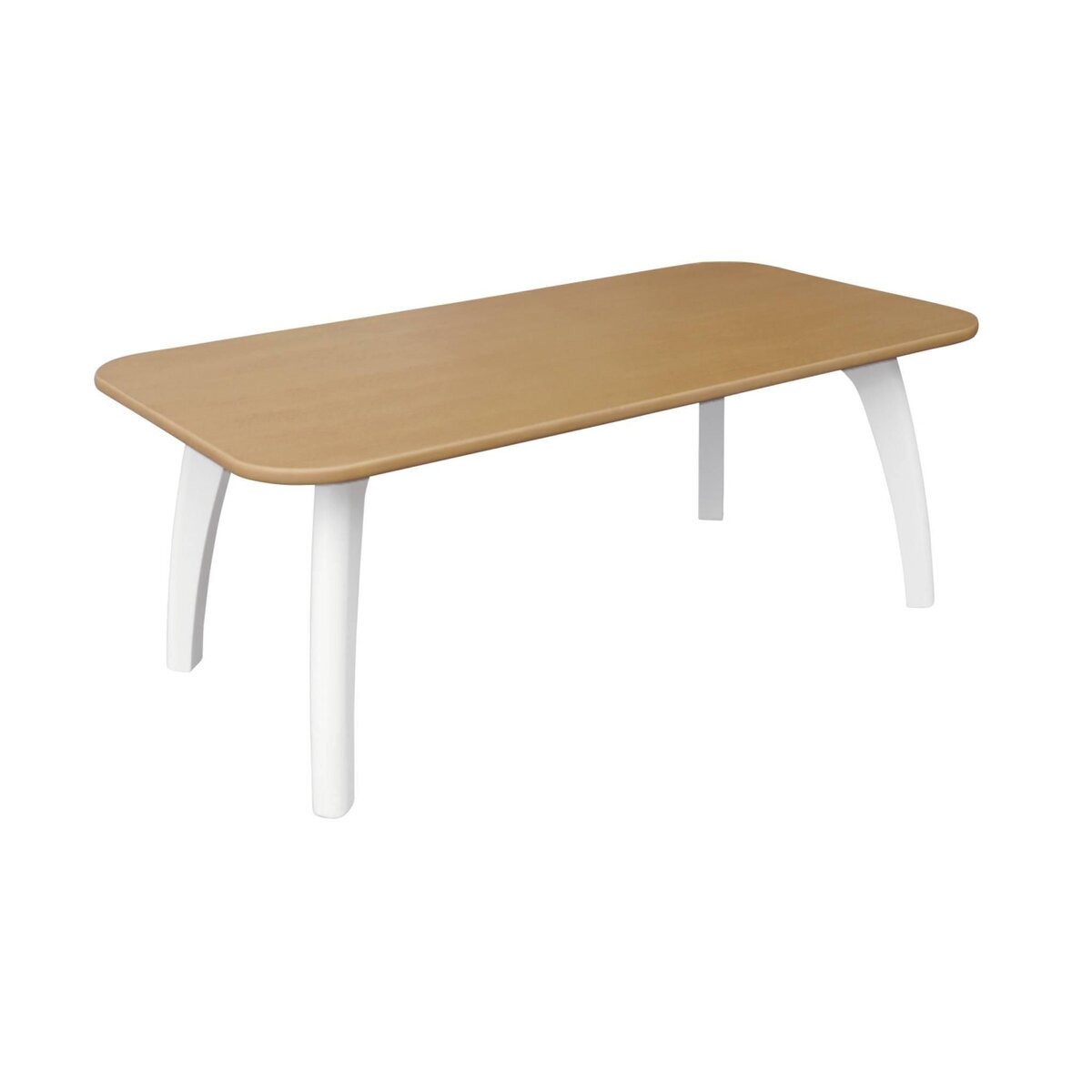SWEEEK Table basse rectangulaire MDF et placage chêne