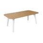 SWEEEK Table basse rectangulaire MDF et placage chêne