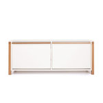 Paris Prix Meuble à Chaussures Bas  Northgate  120cm Chêne & Blanc