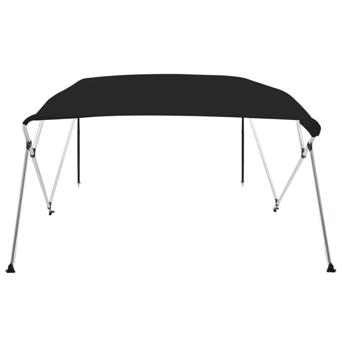 VIDAXL Auvent bimini a 4 arceaux noir 243x180x137 cm