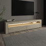 Voir la diapositive 3 : Habitat et Jardin Meuble TV en bois  Bati  - 150 x 36 x 46 cm - Travertin