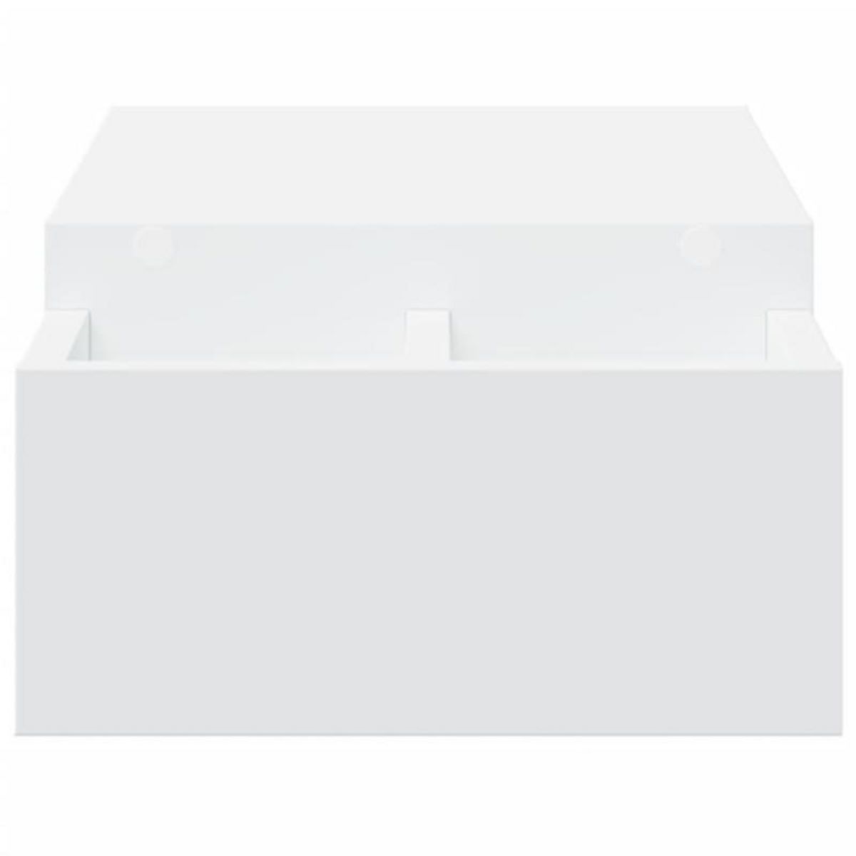 VIDAXL Support de moniteur avec rangement blanc bois d ingénierie