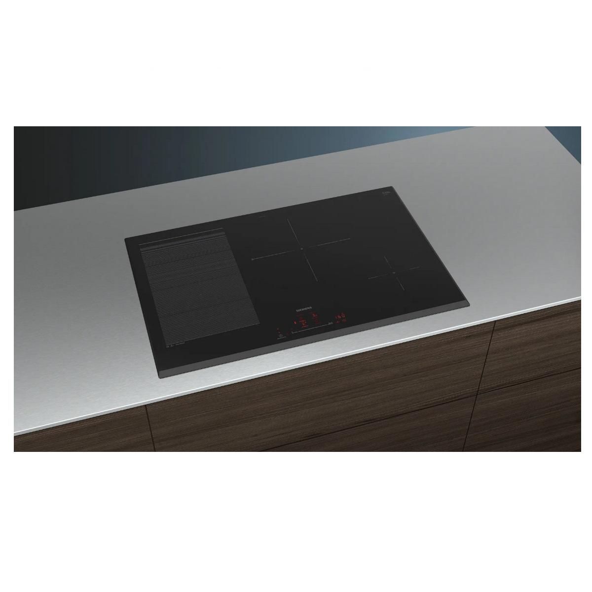 Siemens Table de cuisson induction 80cm 4 feux 7400w noir - EX851HEC1F