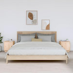 VIDAXL Tables de chevet 2 pcs 40x34x45 cm Bois de pin massif