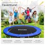 Voir la diapositive 4 : tectake Trampoline Ø 244 cm certifié GS noir/bleu