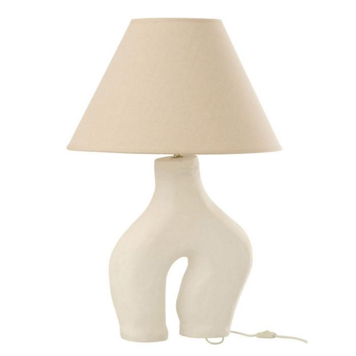 Paris Prix Lampe à Poser Design  Bali Bliss  70cm Blanc