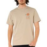 Rip Curl T Shirt  Homme Rip Curl Cody Welsh. Coloris disponibles : Beige
