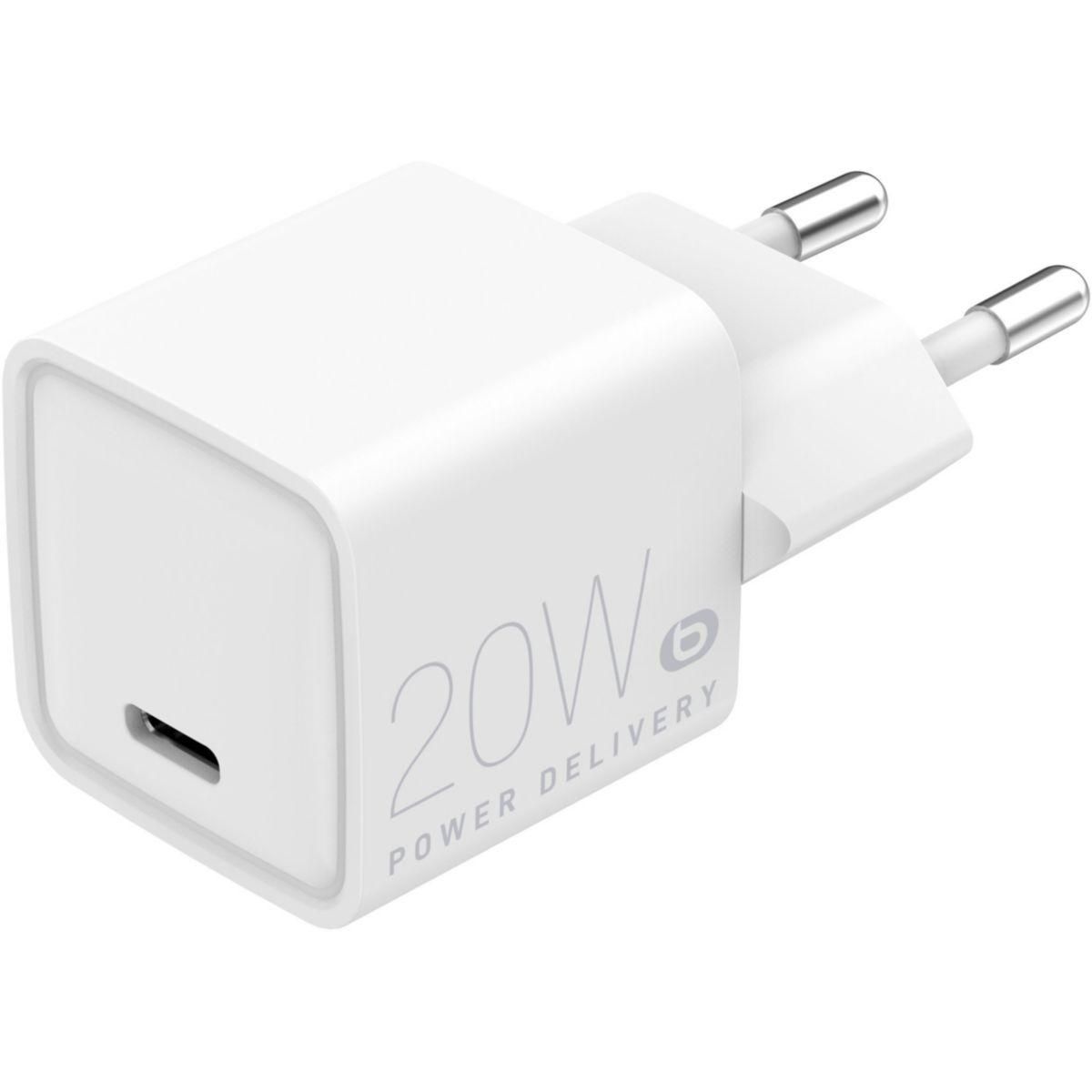 ESSENTIEL B Chargeur + câble 20W PowerDelivery USB-C +Câble Lightning