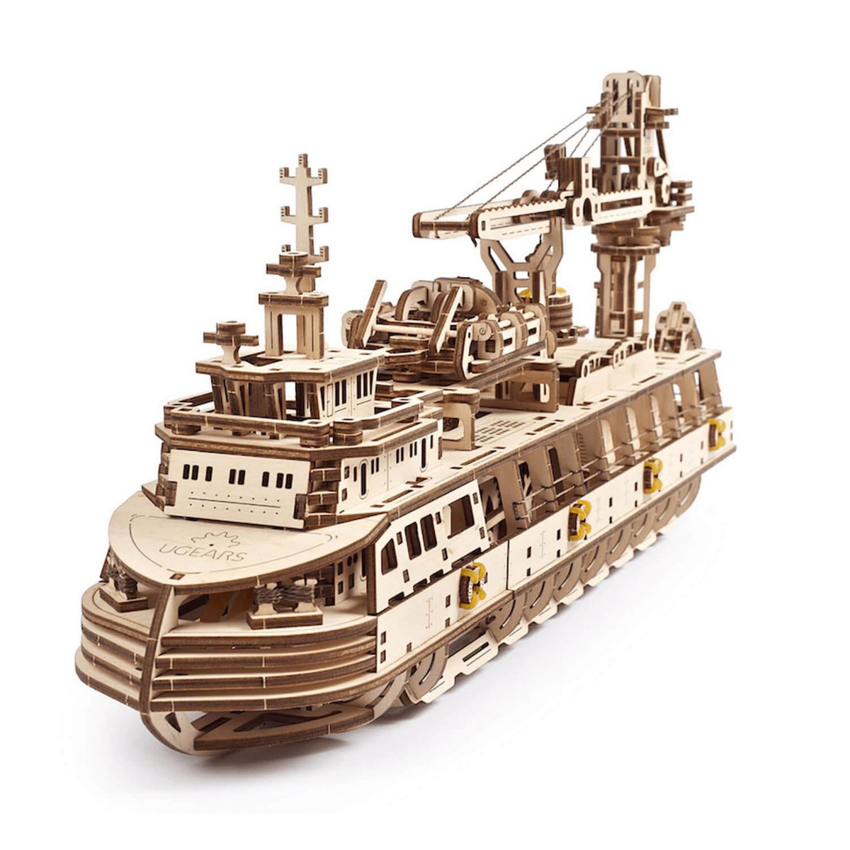 UGEARS Maquette en bois : Navire de recherche
