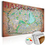 Voir la diapositive 1 : Paris Prix Tableau en Liège  Carte du Monde - Hamburg