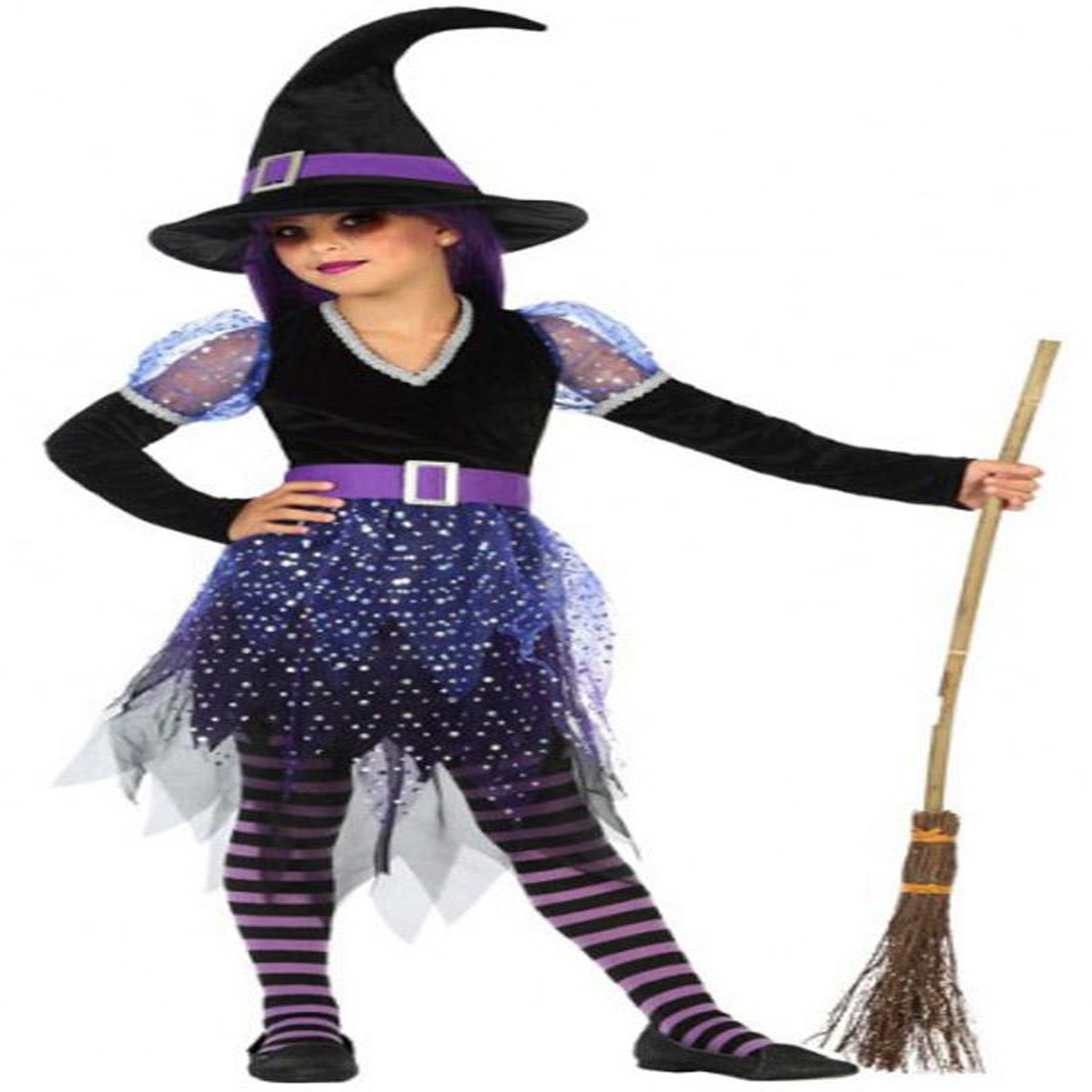 ATOSA Déguisement Sorcière - Enfant - 7/9 ans (122 à 134 cm)