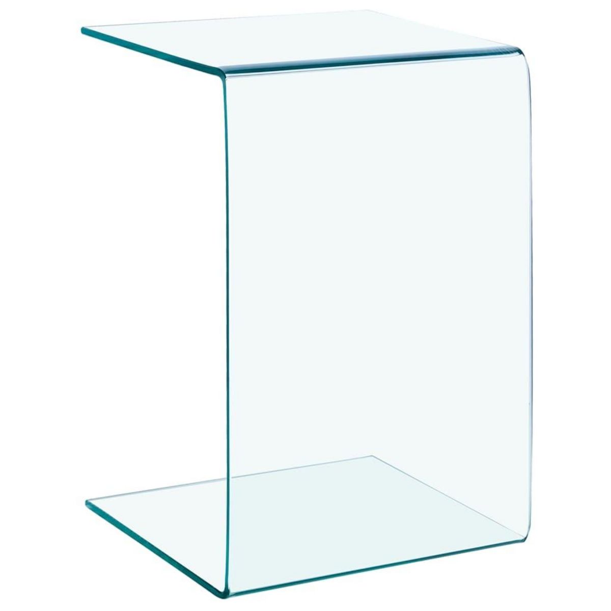 VIDAXL Table d'appoint 40x40x60 cm Verre trempe