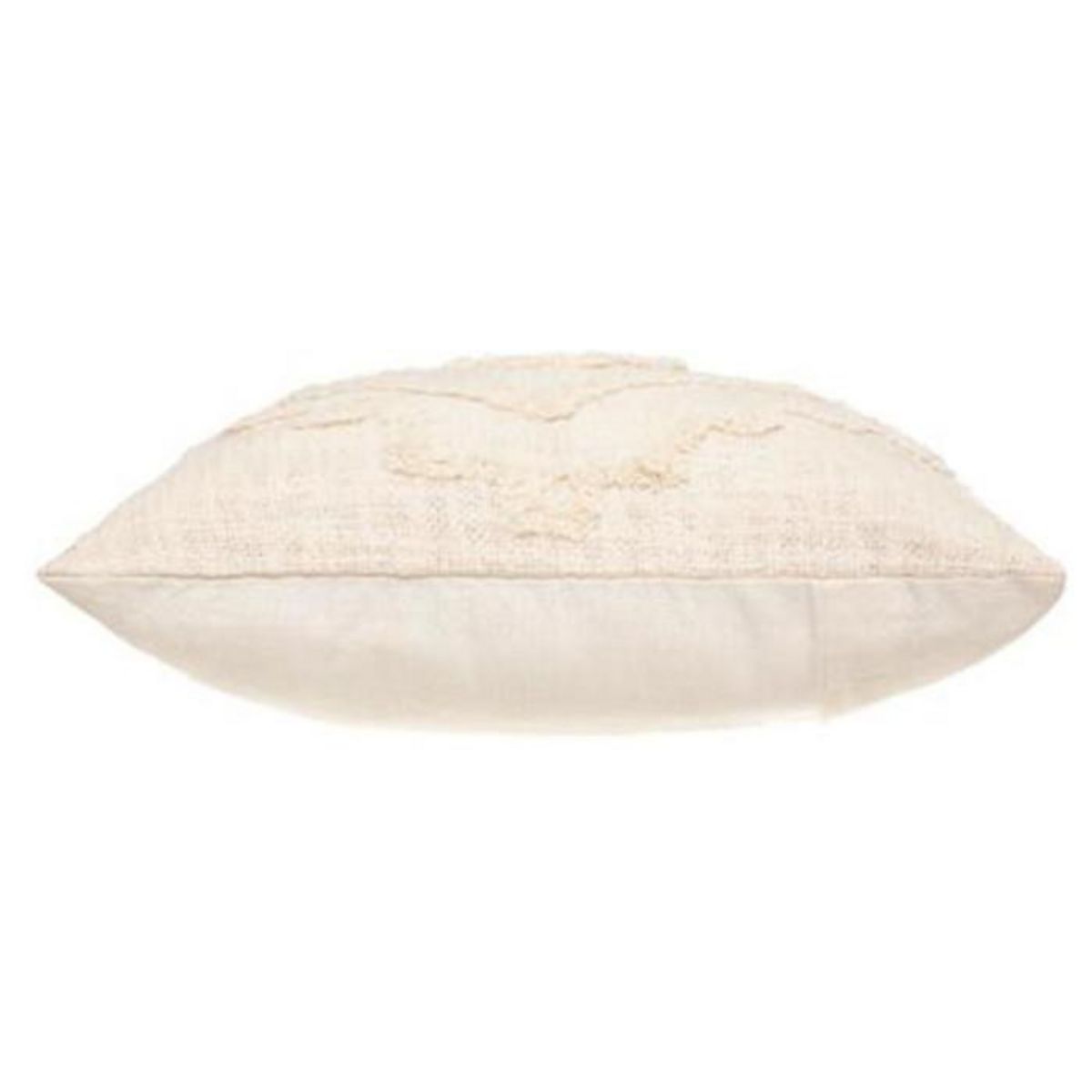 ATMOSPHERA Coussin Déco Tufté  Inca  40x40cm Ivoire