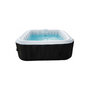 Voir la diapositive 2 : Ospazia Spa gonflable 4 places carré - Ospazia - Dimensions : 155 x 155 cm - Filtre et bâche inclus