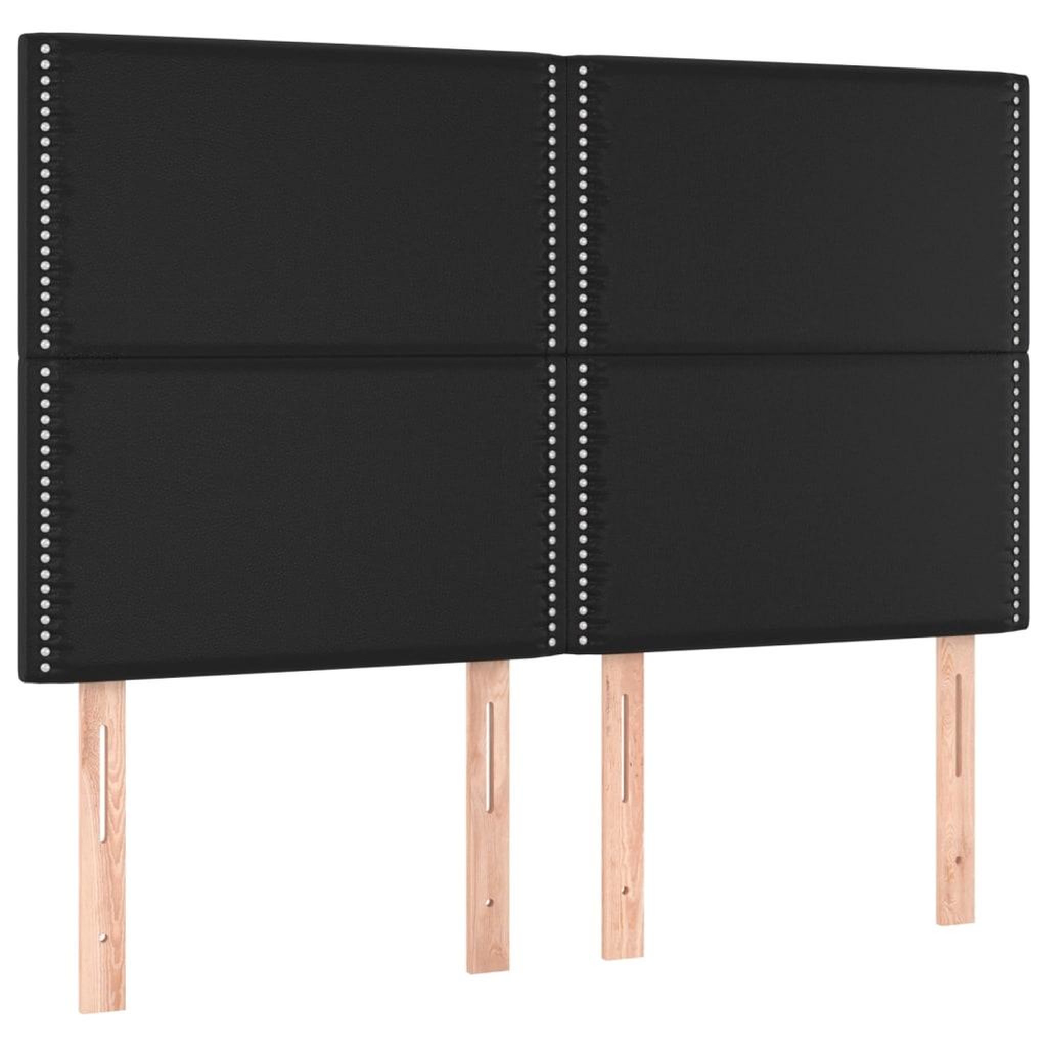 Voir la diapositive 4 : VIDAXL Tete de lit a LED Noir 144x5x118/128 cm Similicuir