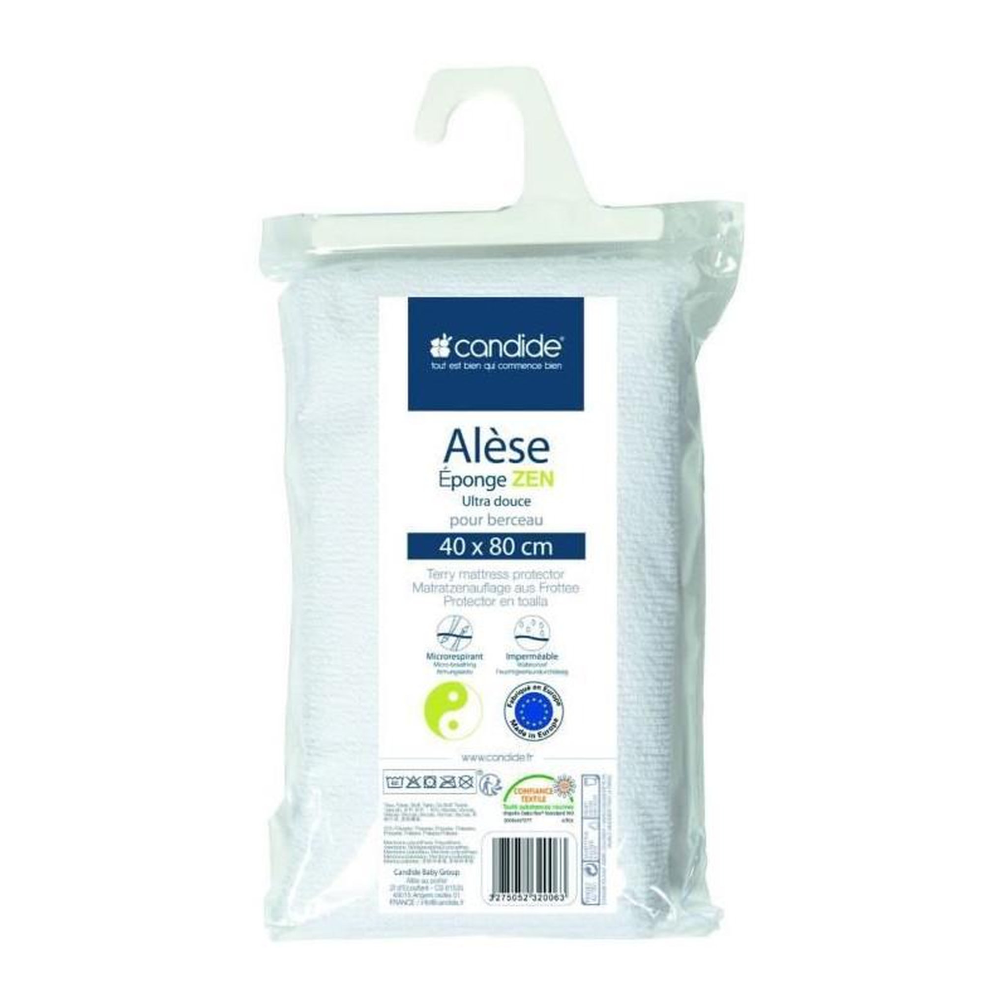 CANDIDE Alese éponge Zen - CANDIDE - 232006 - 40x80 cm - Blanc