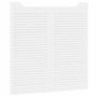 Voir la diapositive 5 : VIDAXL Portes battantes a persiennes 2 paires blanc 100 x 100 cm