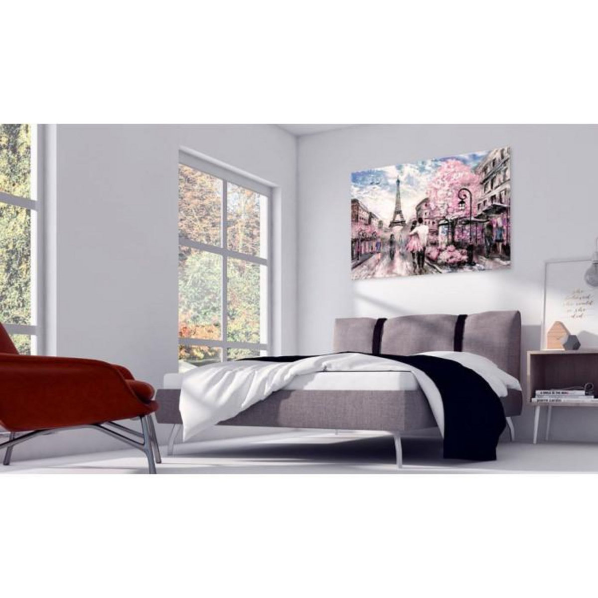 Paris Prix Tableau Imprimé  Paris en Rose