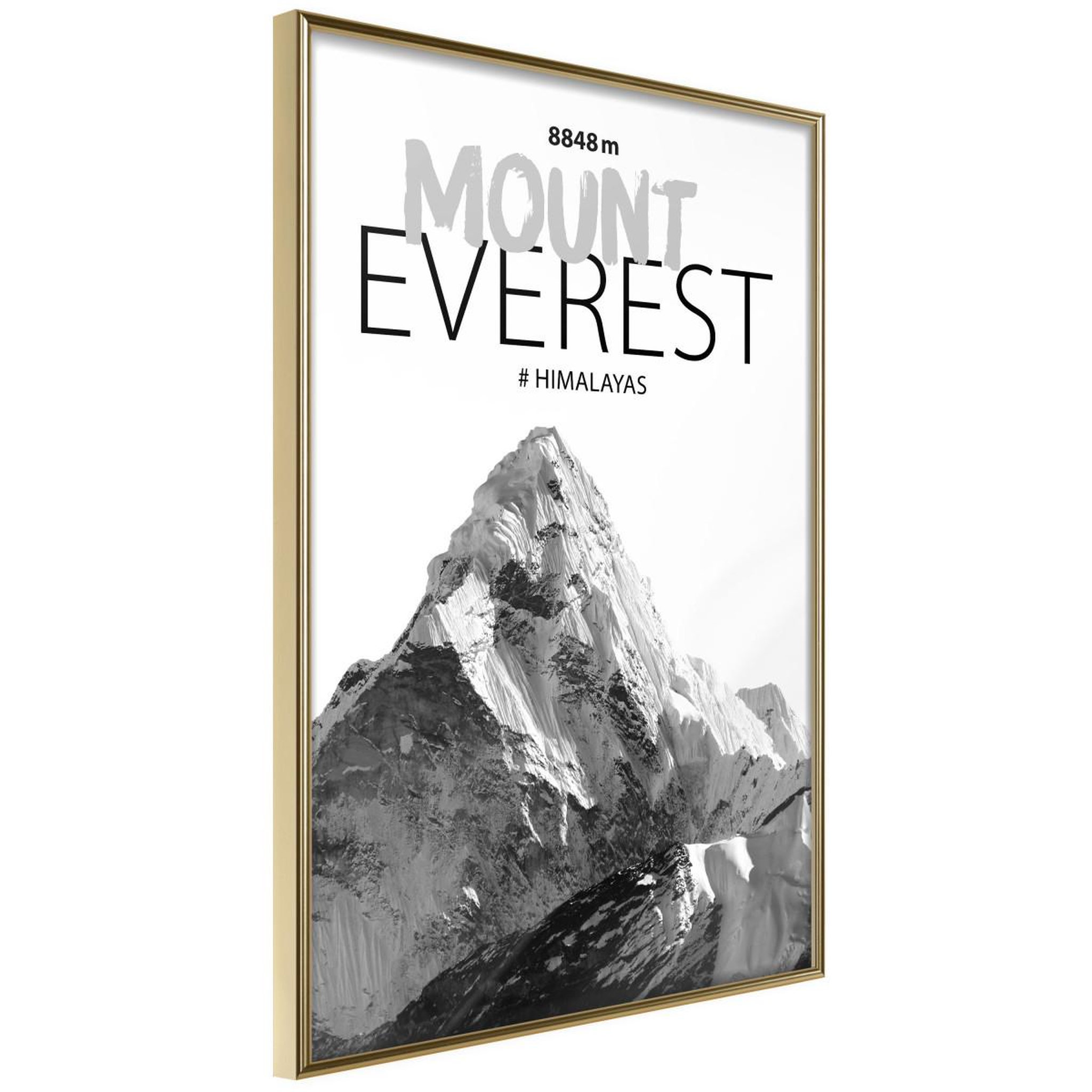 Paris Prix Affiche murale encadrée  peaks of the world mount everest