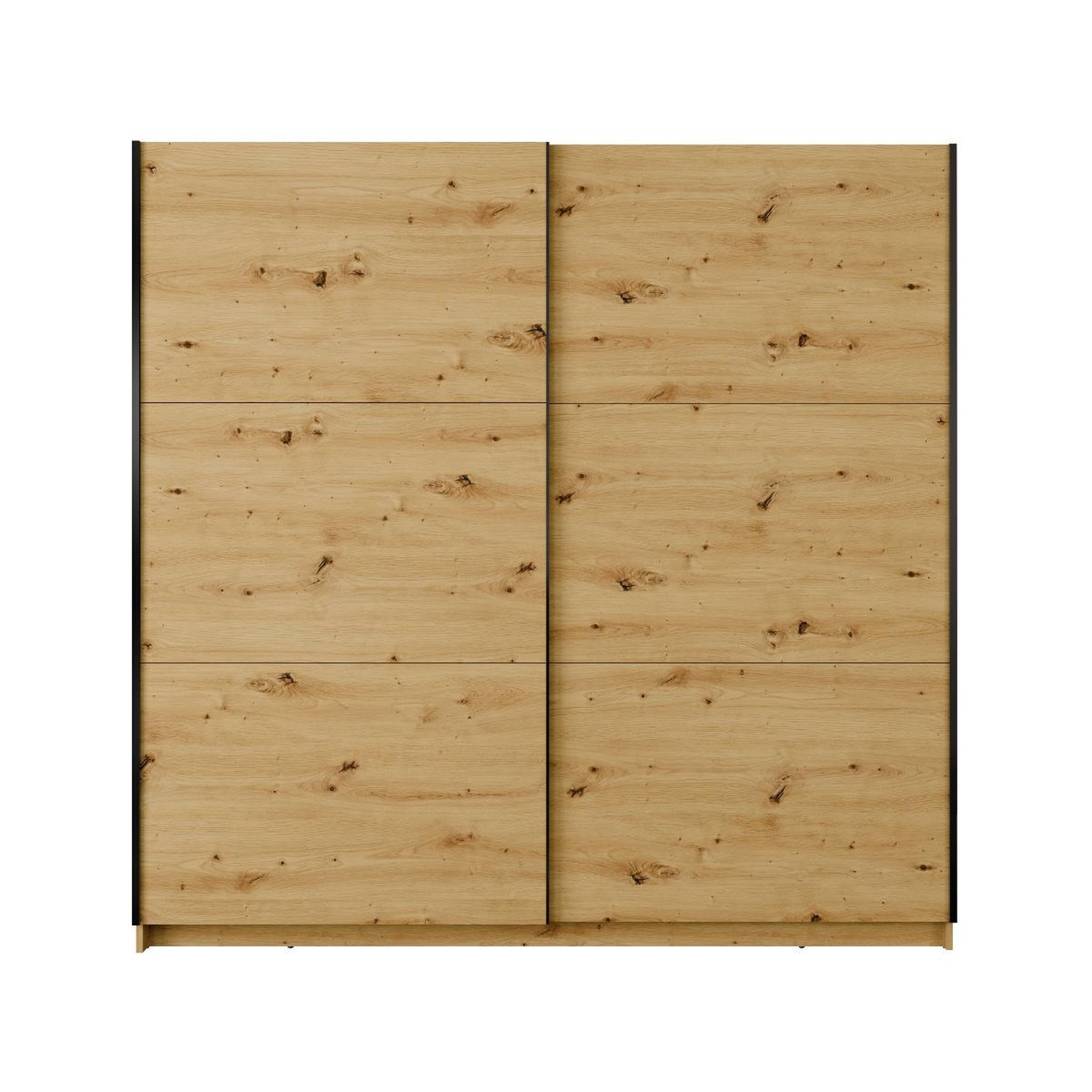 Voir la diapositive 5 : JLC KREATION Armoire dressing moderne avec portes coulissantes 200cm kas
