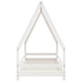 Voir la diapositive 4 : VIDAXL Cadre de lit pour enfants blanc 80x200 cm bois de pin massif