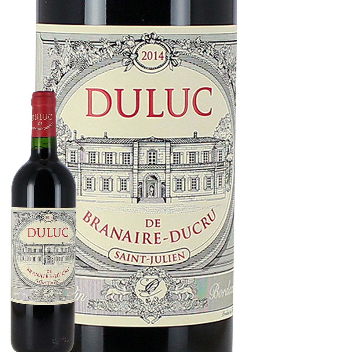 Chateau Duluc de Branaire Ducru Saint julien second vin Bordeaux rouge 2014 75cl