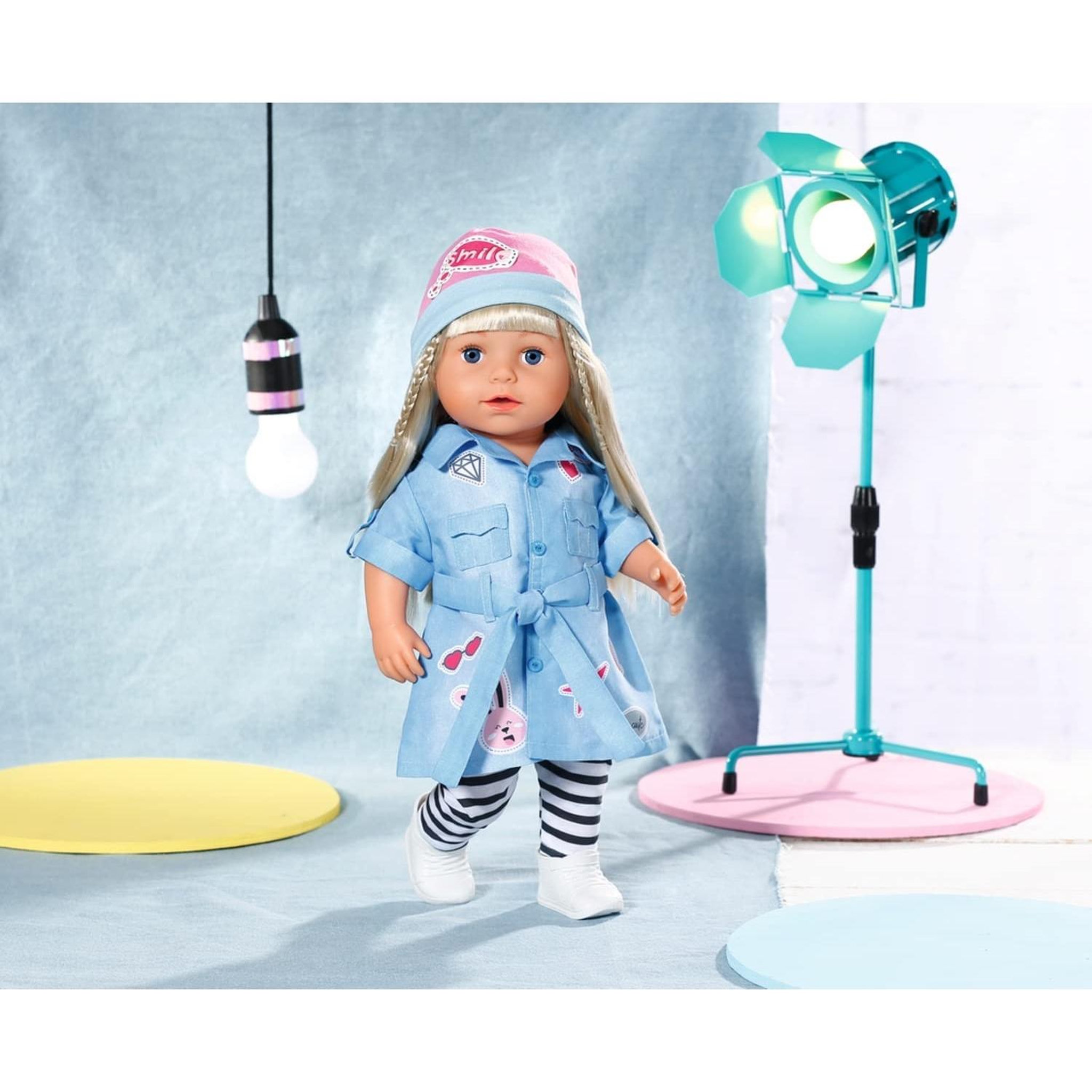 Voir la diapositive 3 : Zapf Creation Baby born Deluxe Robe en Jean pour poupée de 43 cm