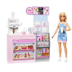 MATTEL Coffret Pause Café Barbie avec poupée barista et accessoires